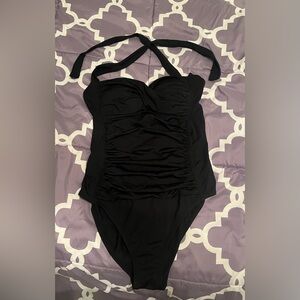 La Blanca Black Halter Swimsuit
